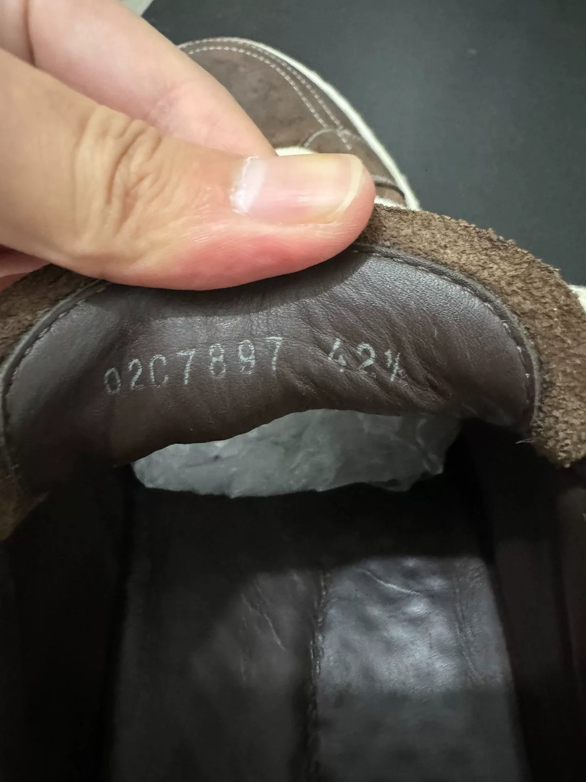 Rick Owens Brown Buffalo Leather Sneakers