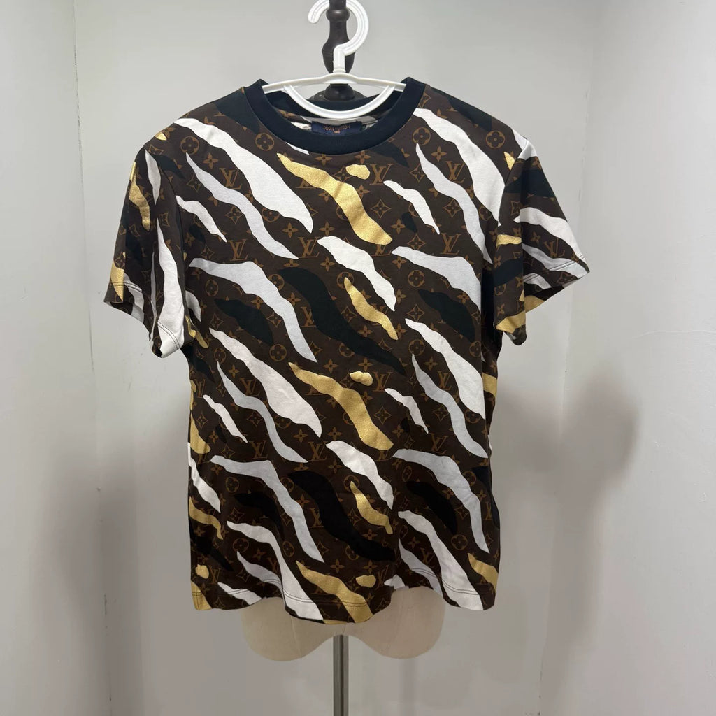 Louis Vuitton Camo All-Over Print Short Sleeve Shirt