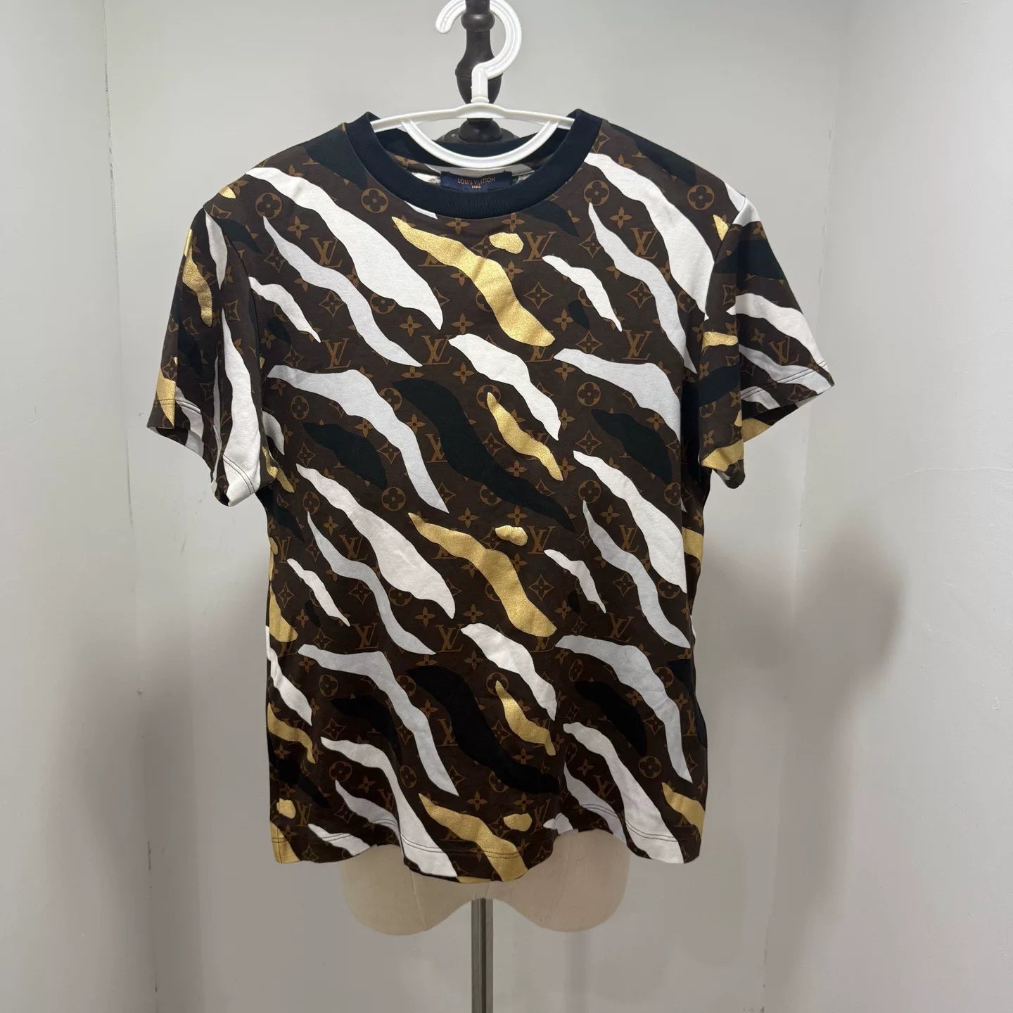 Louis Vuitton Camo All-Over Print Short Sleeve Shirt