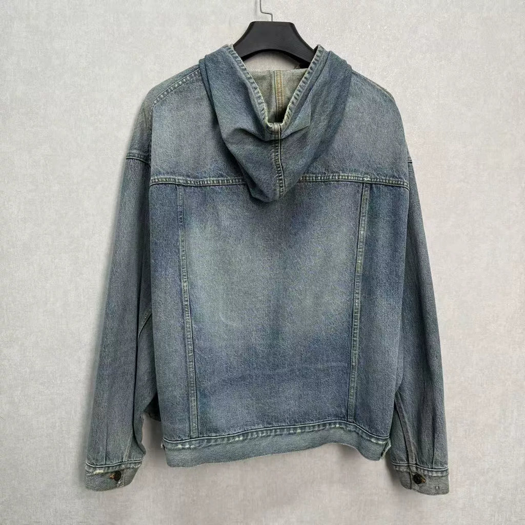 Balenciaga Denim Hooded Jacket - Devines