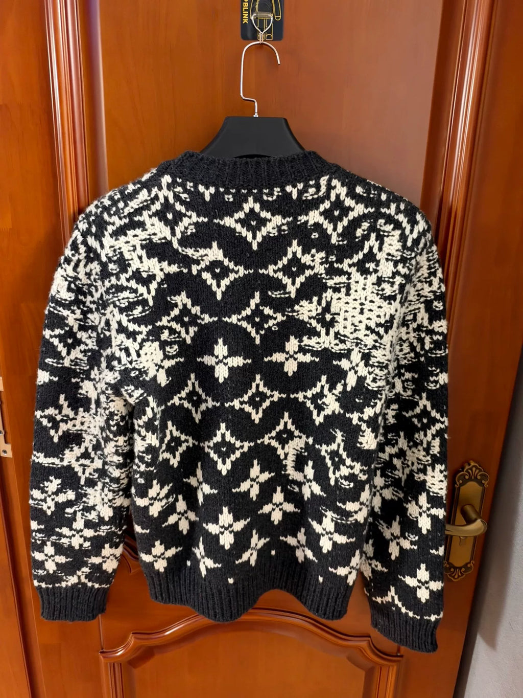 Louis Vuitton Twisted Monogram Crew Neck Wool Sweater
