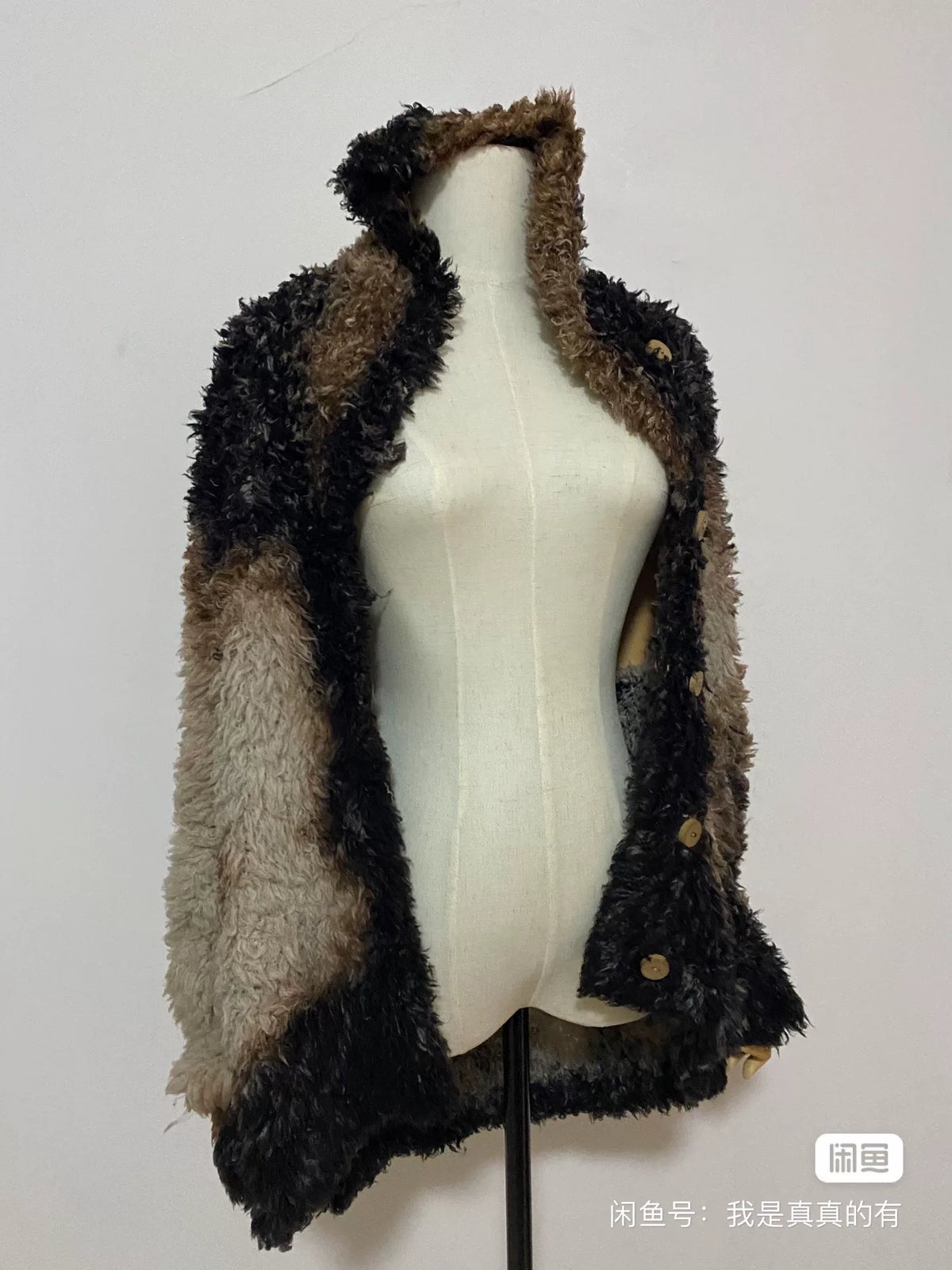 issey miyake Burnt Faux Fur Coat