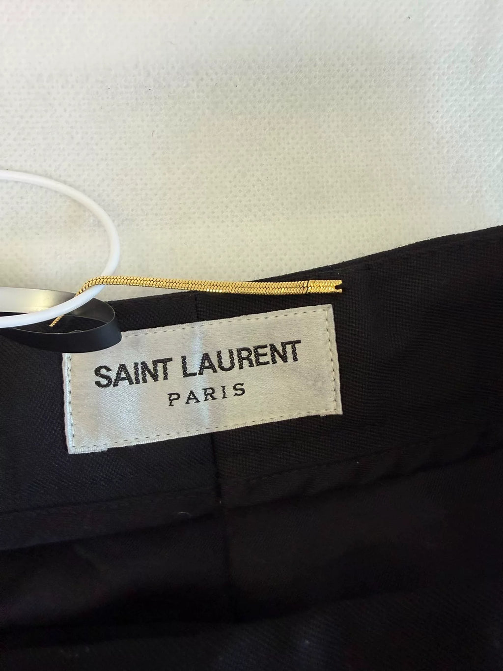 Yves Saint Laurent Black High-Waist Shorts
