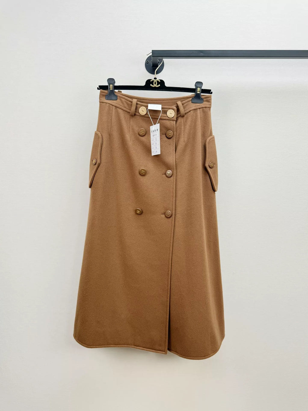 Chanel Cashmere Midi Skirt