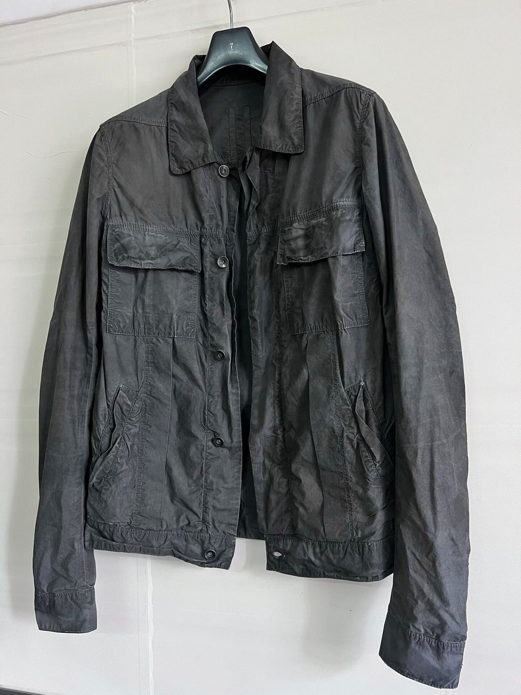 Rick Owens Vintage Dirty-Dye Distressed Jacket