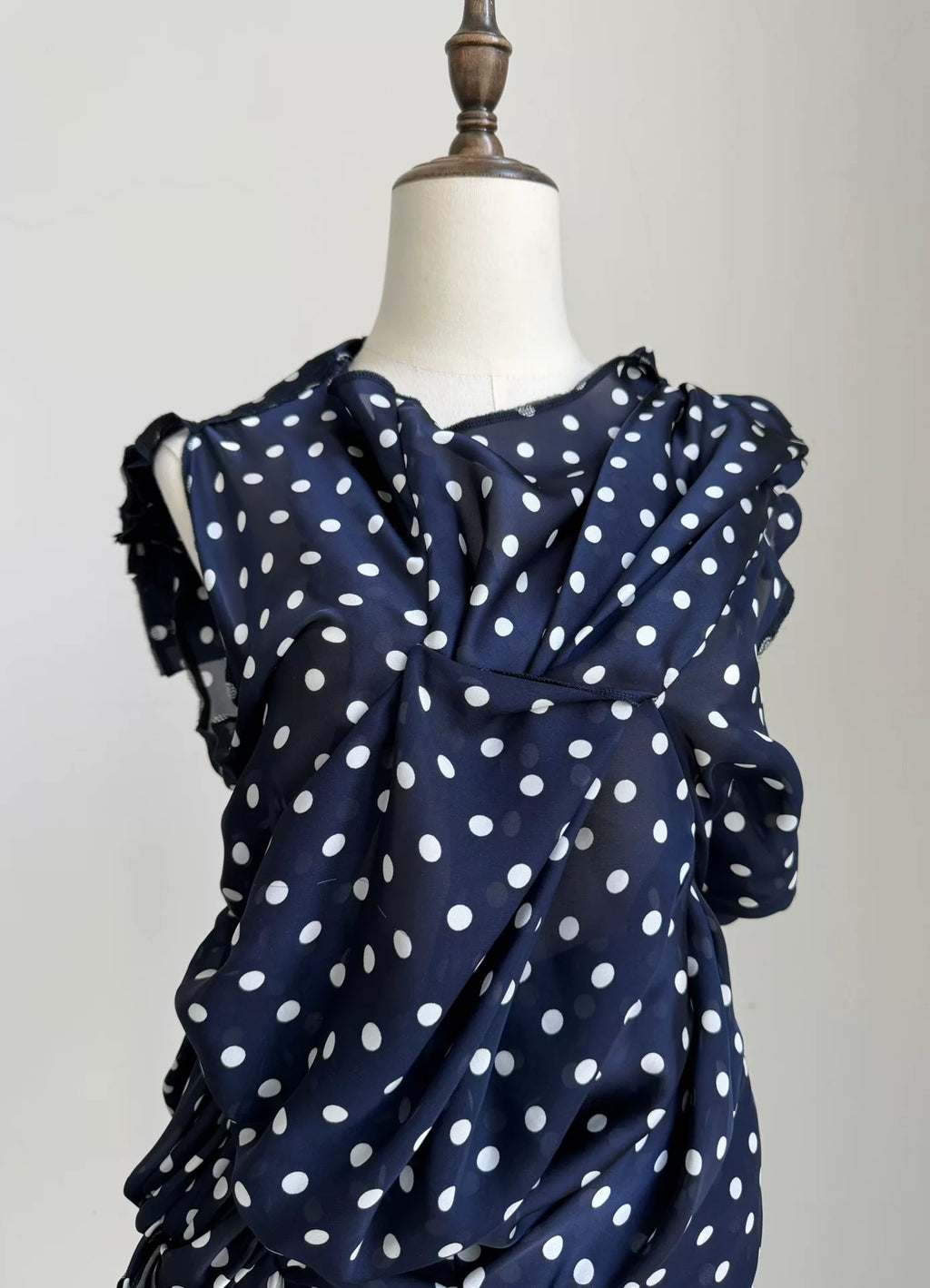 Comme Des Garcons Rei Kawakubo 2011 Main Line Deformed Polka Dot Top