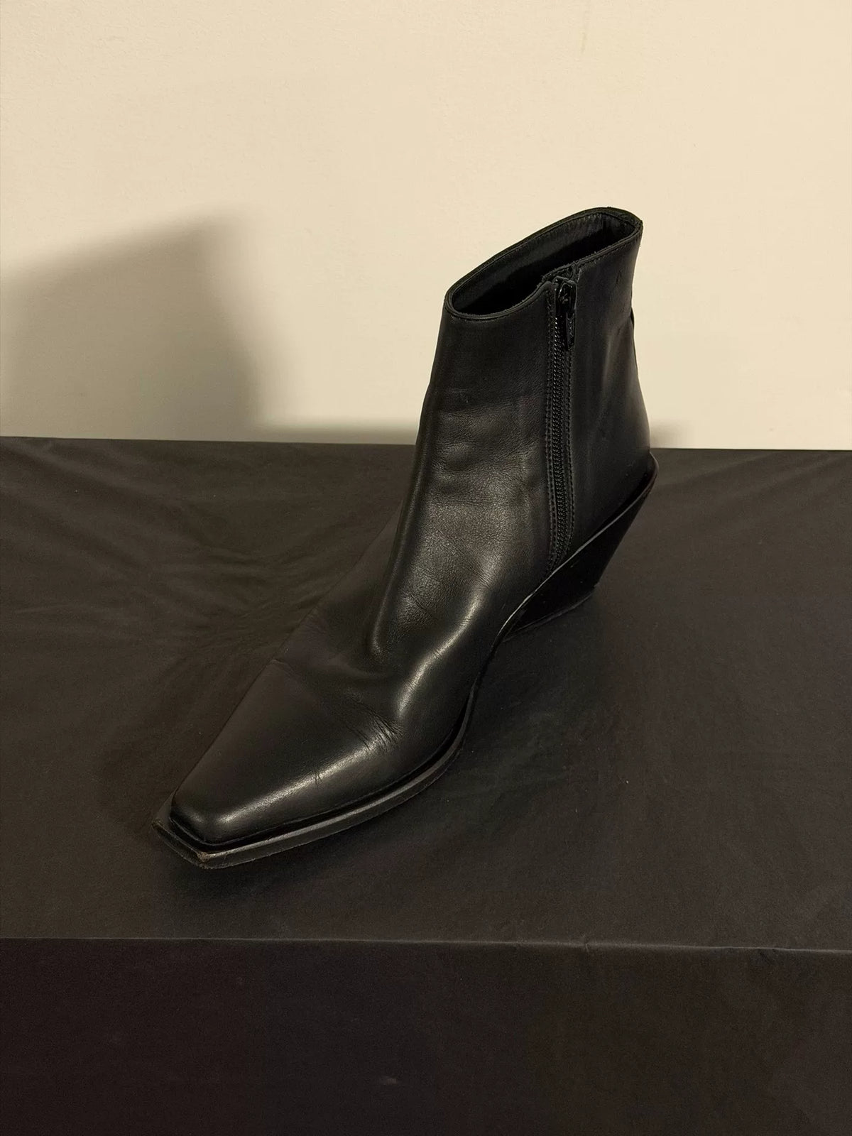 Ann Demeulemeester Western Wedge Boots Combat Ankle Boots