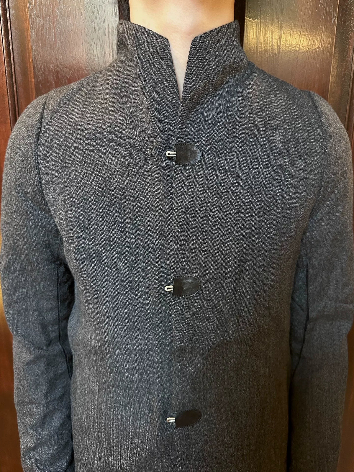 Y/Project FW13 Yohan Serfaty Chairman Phantom Hook-Closure Stand-Collar Wool Cotton Jacket