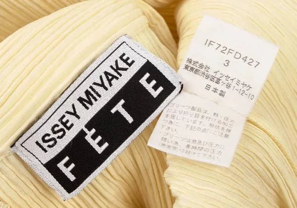 Issey Miyake Vintage Off-White Pleated Top