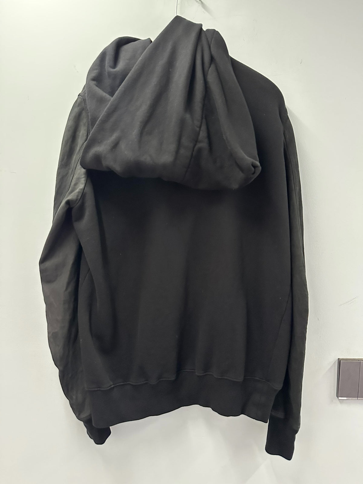Rick Owens leather-sleeve wizard hat Zip Up Sweater