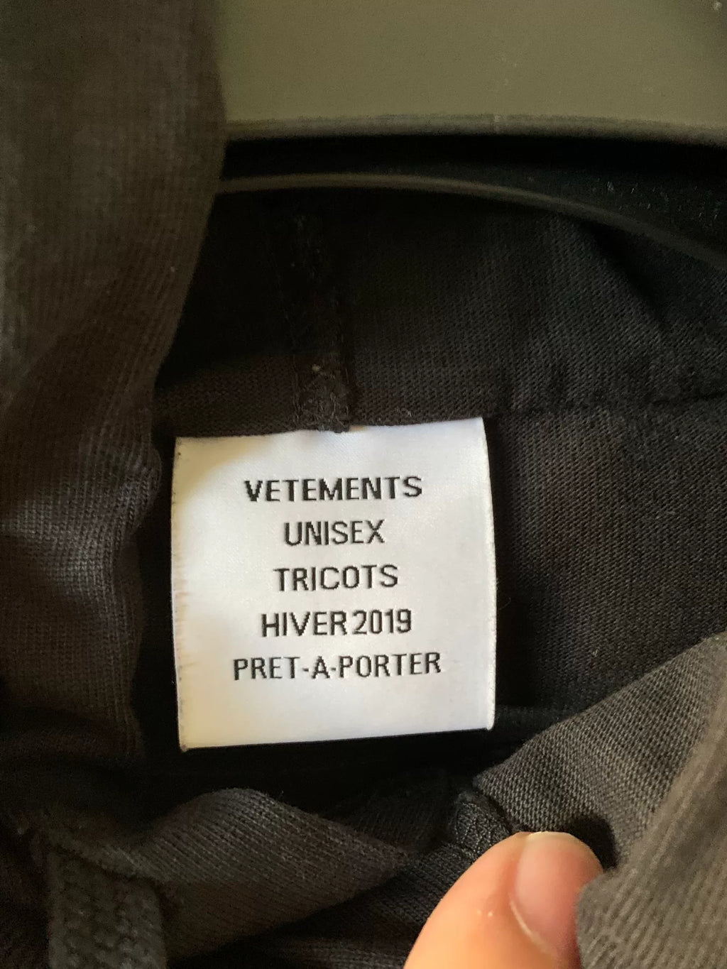 Vetements Bulldog Spirit Patchwork Hoodie