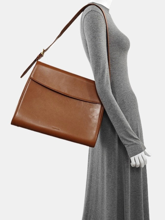 Balenciaga Medium Ghost Crossbody Brown Bag