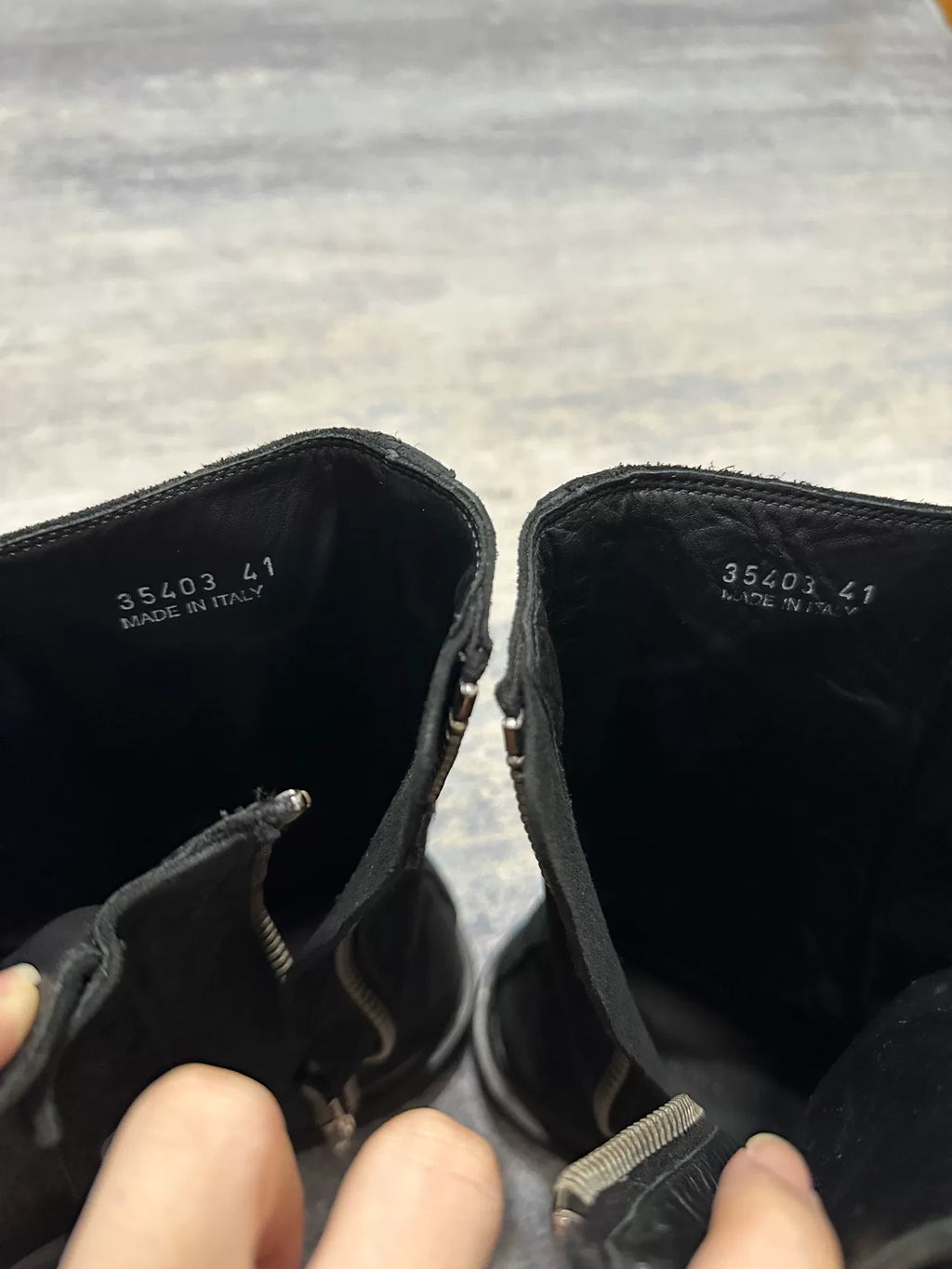 Rick Owens SS12 "NASKA" Laceless Brown Suede Hiking Boots