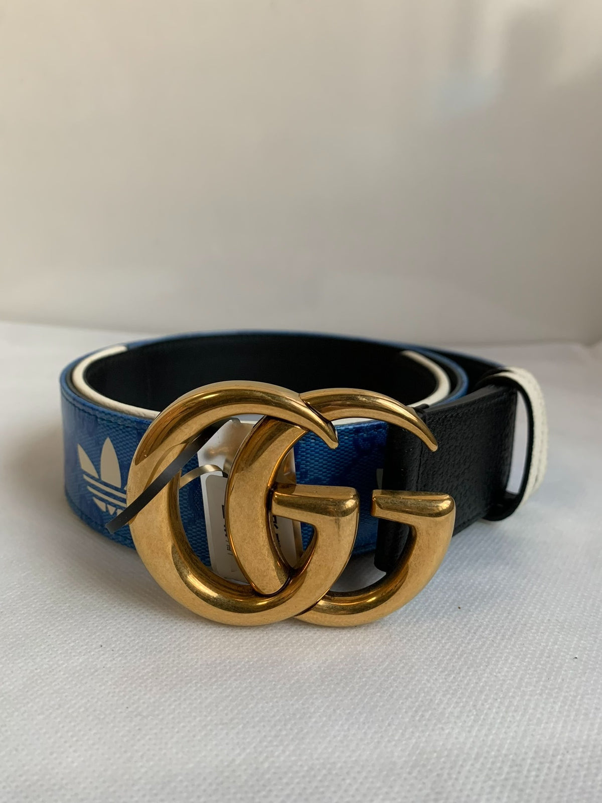 Gucci × Adidas GG Canvas Leather Belt