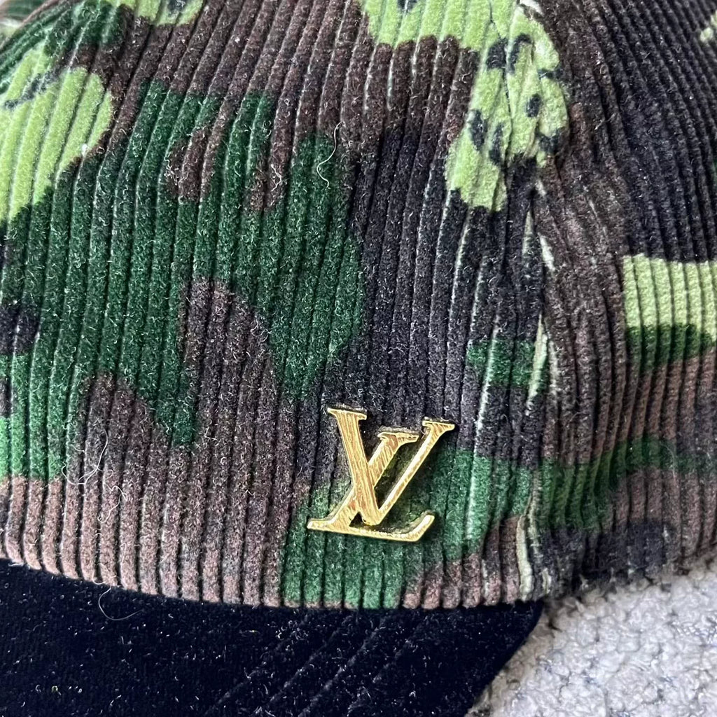 Louis Vuitton Green Camouflage Baseball Cap