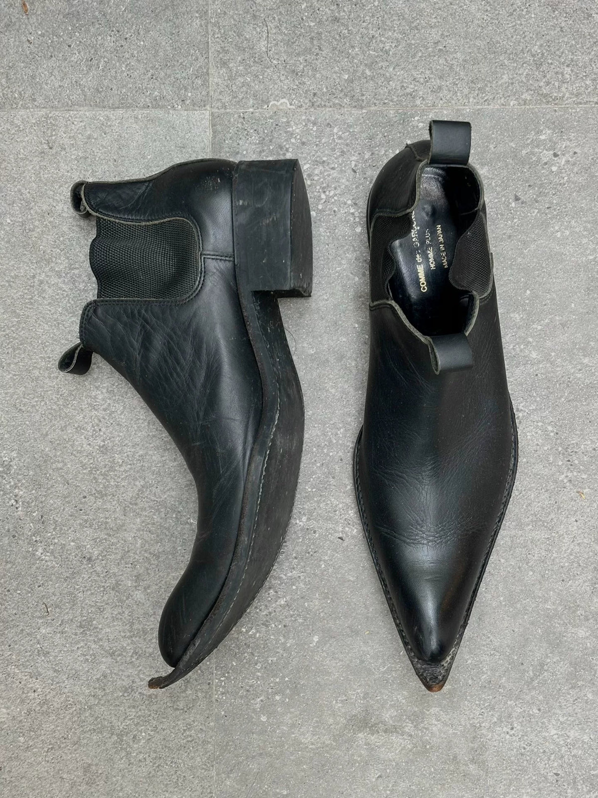 Comme Des Garcons HommePlus | Pointed-Toe Wizard Chelsea Boots