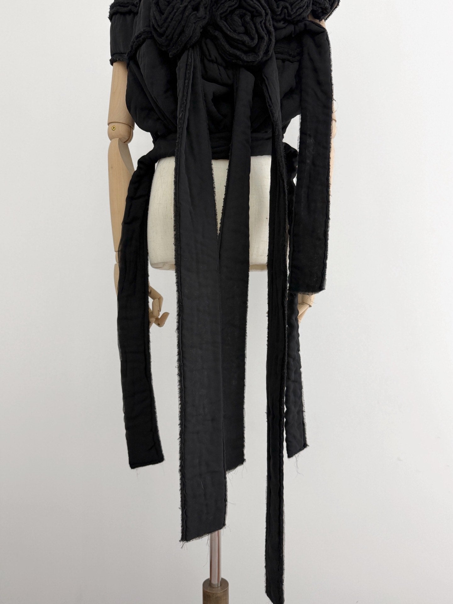 Comme Des Garcons 3d Rose Cocoon Jacket - Devines