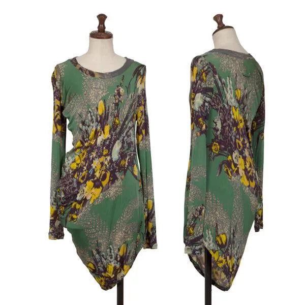 Jean Paul Gaultier Vintage Green Floral Top