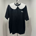 Miu Miu Embroidered Logo Short Sleeve Shirt