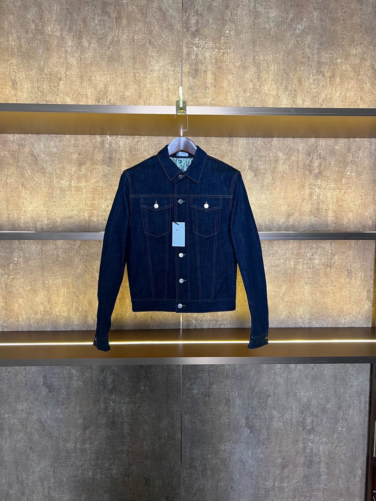 Dior Full-Print Denim Top