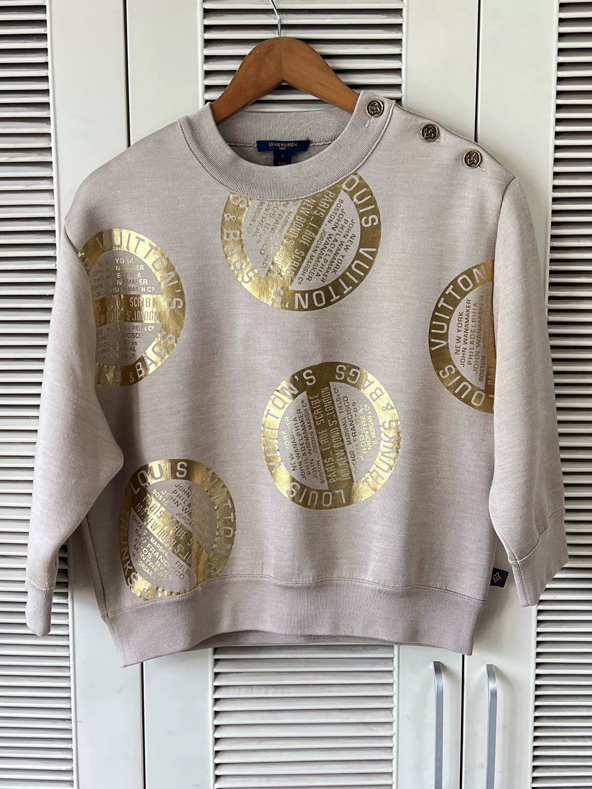 Louis Vuitton Gold Logo Sweatshirt