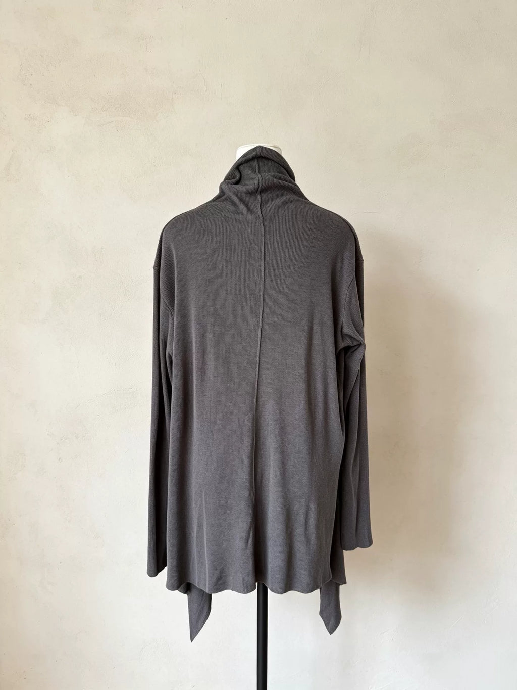 Julius FW22 Draped Split Long-Sleeve Cardigan