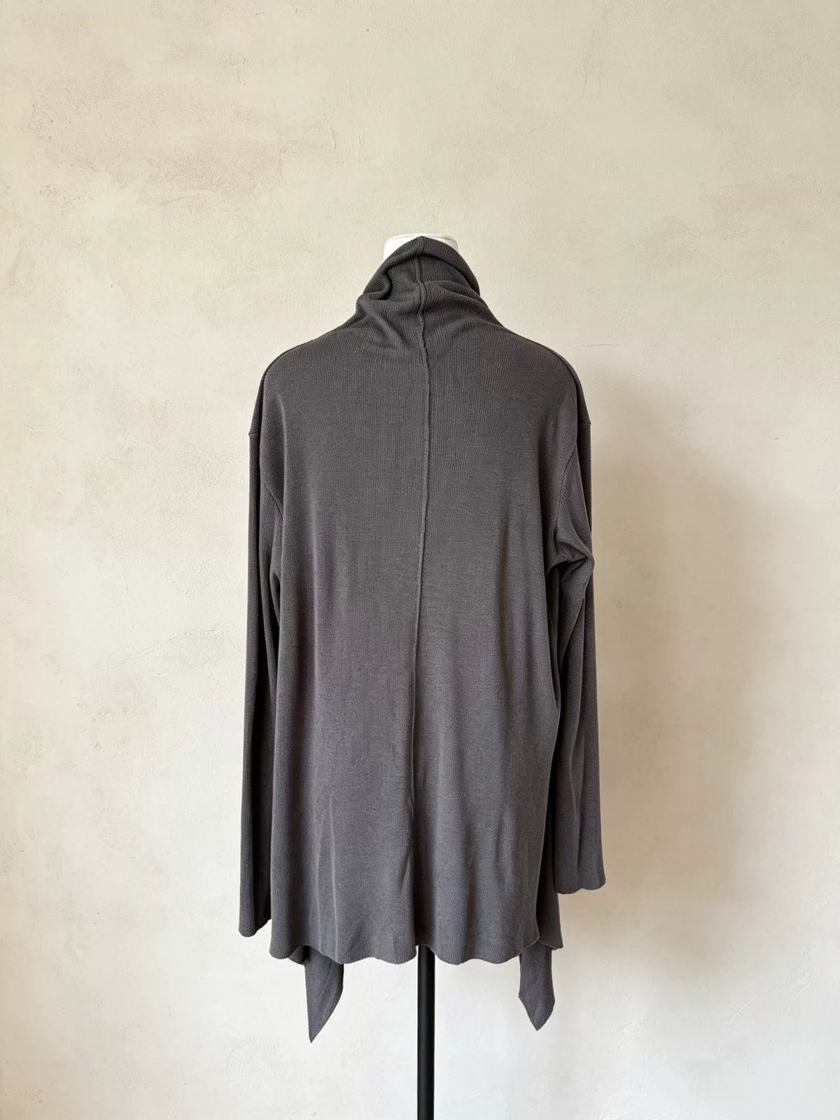 Julius FW22 Draped Split Long-Sleeve Cardigan