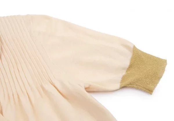 COMME des GARCONS Vintage Beige Bow Knit Top