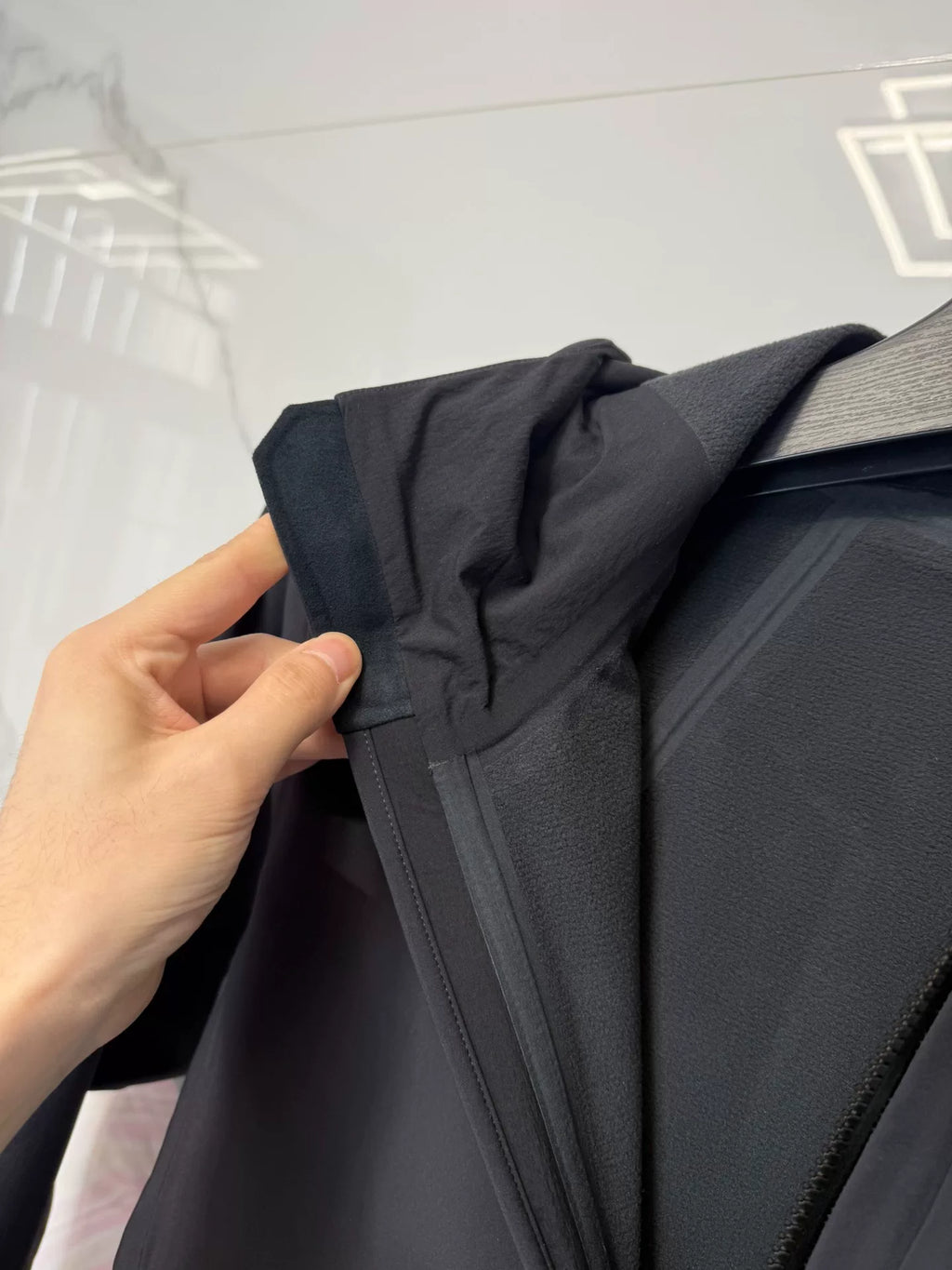 Arc'teryx Black Hooded Zip-Up Jacket