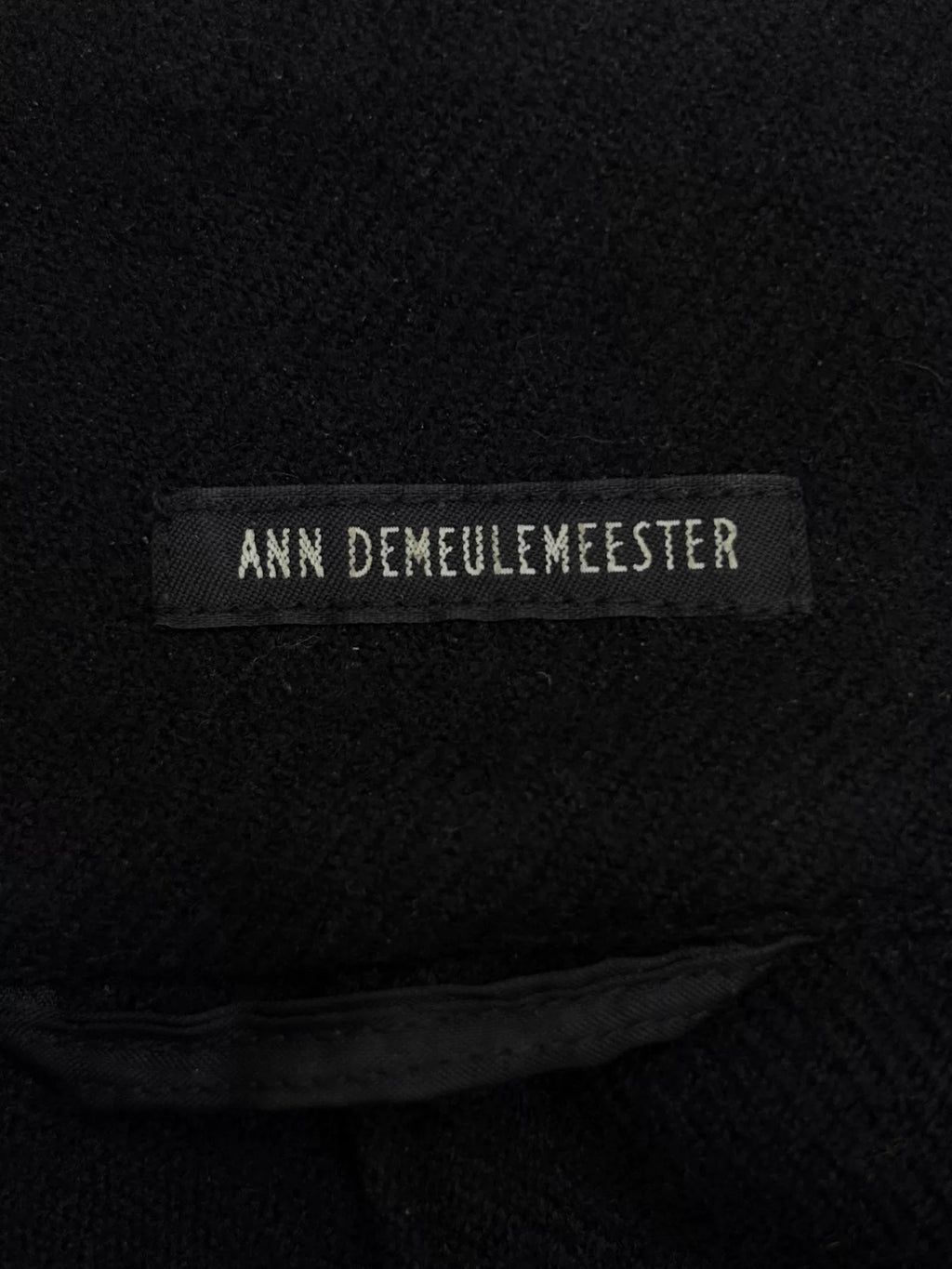 Ann Demeulemeester FW01 Runway Wool Cape