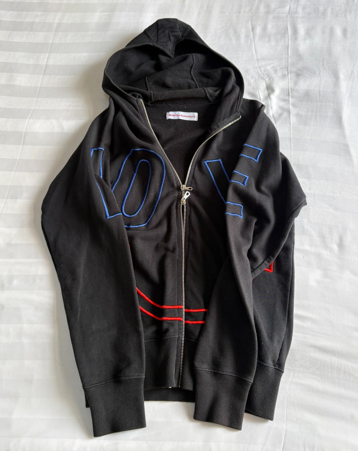 Walter van Beirendonck embroidered hoodie jacket