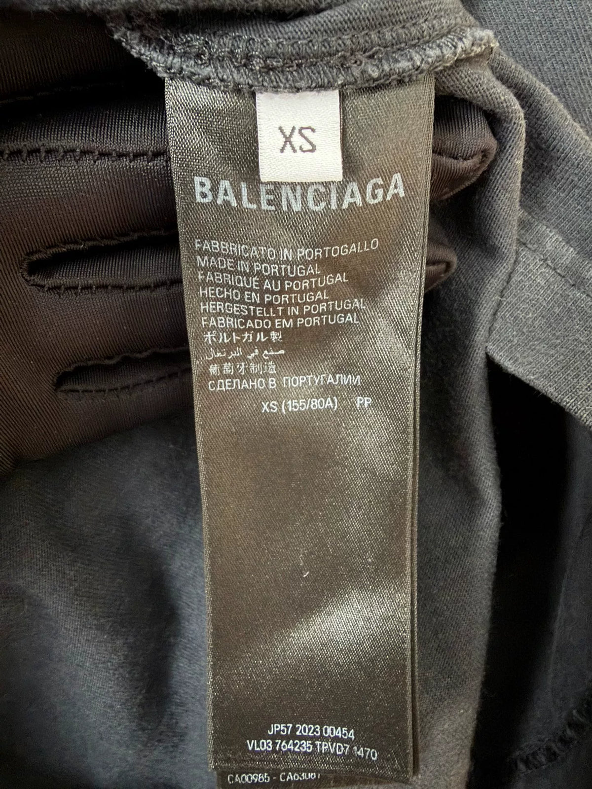 Balenciaga 3b Embroidered Short Sleeve Shirt