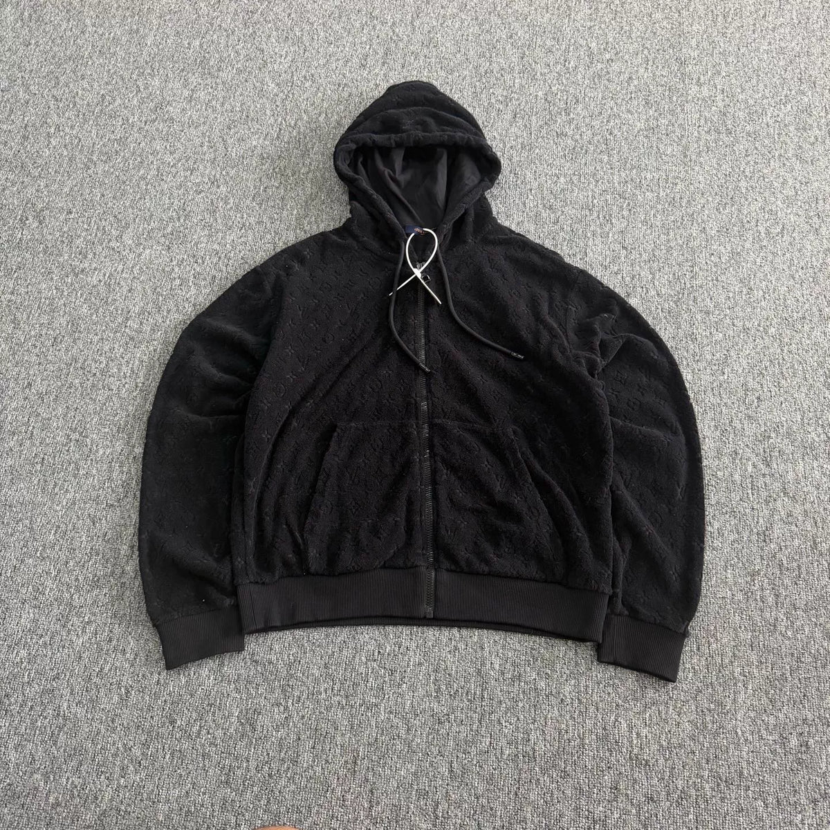 Louis Vuitton Tone-On-Tone All-Over Print Terry Hooded Jacket