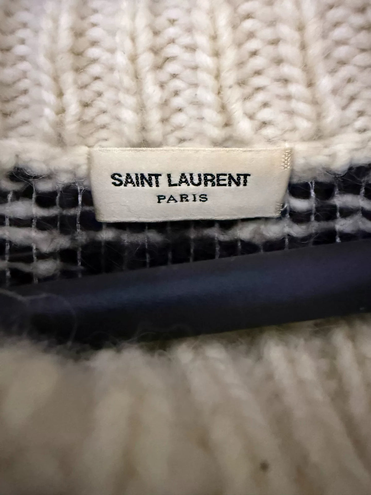 Saint Laurent 13AW Christmas Sequin Sweater by Hedi Slimane