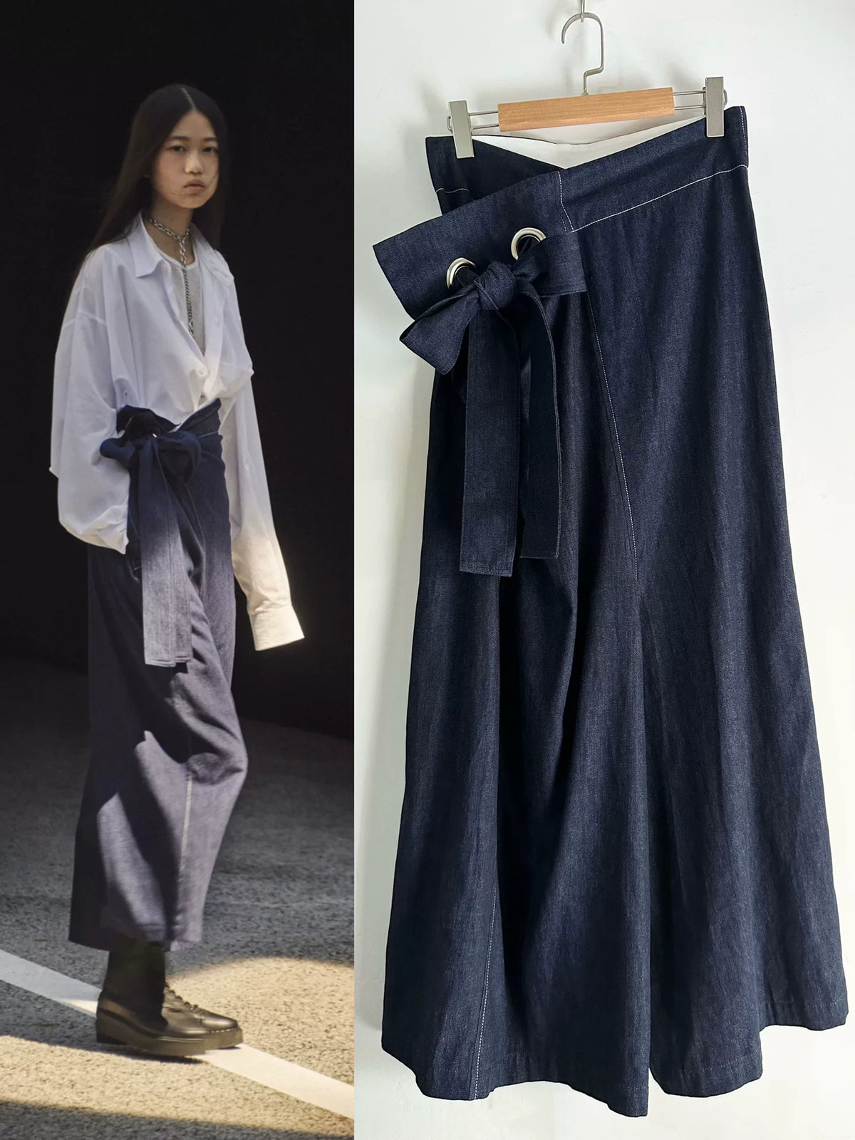 Y's Yohji Yamamoto SS22 Iron Ring Strap Trousers