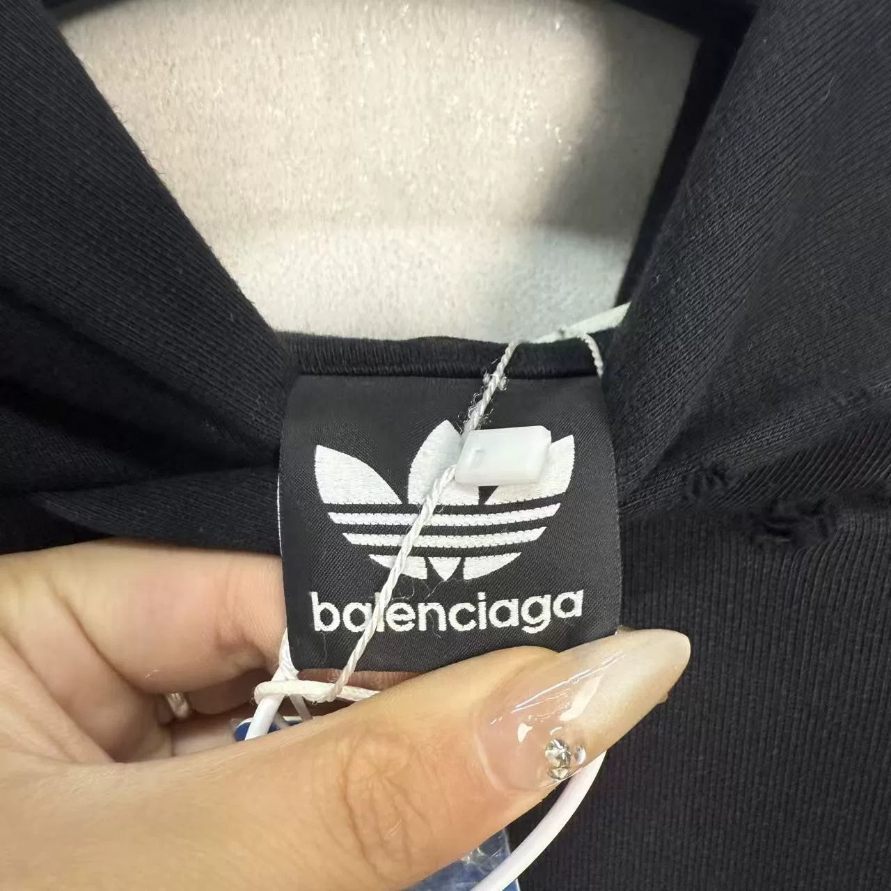 Balenciaga X Adidas Black Red Sweatshirt - Devines