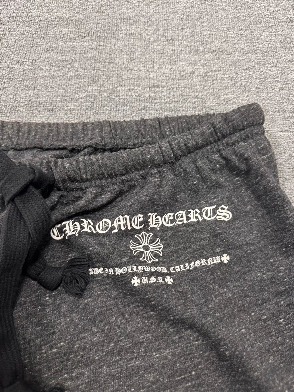 Chrome Hearts Heather Grey Cuffed Pants