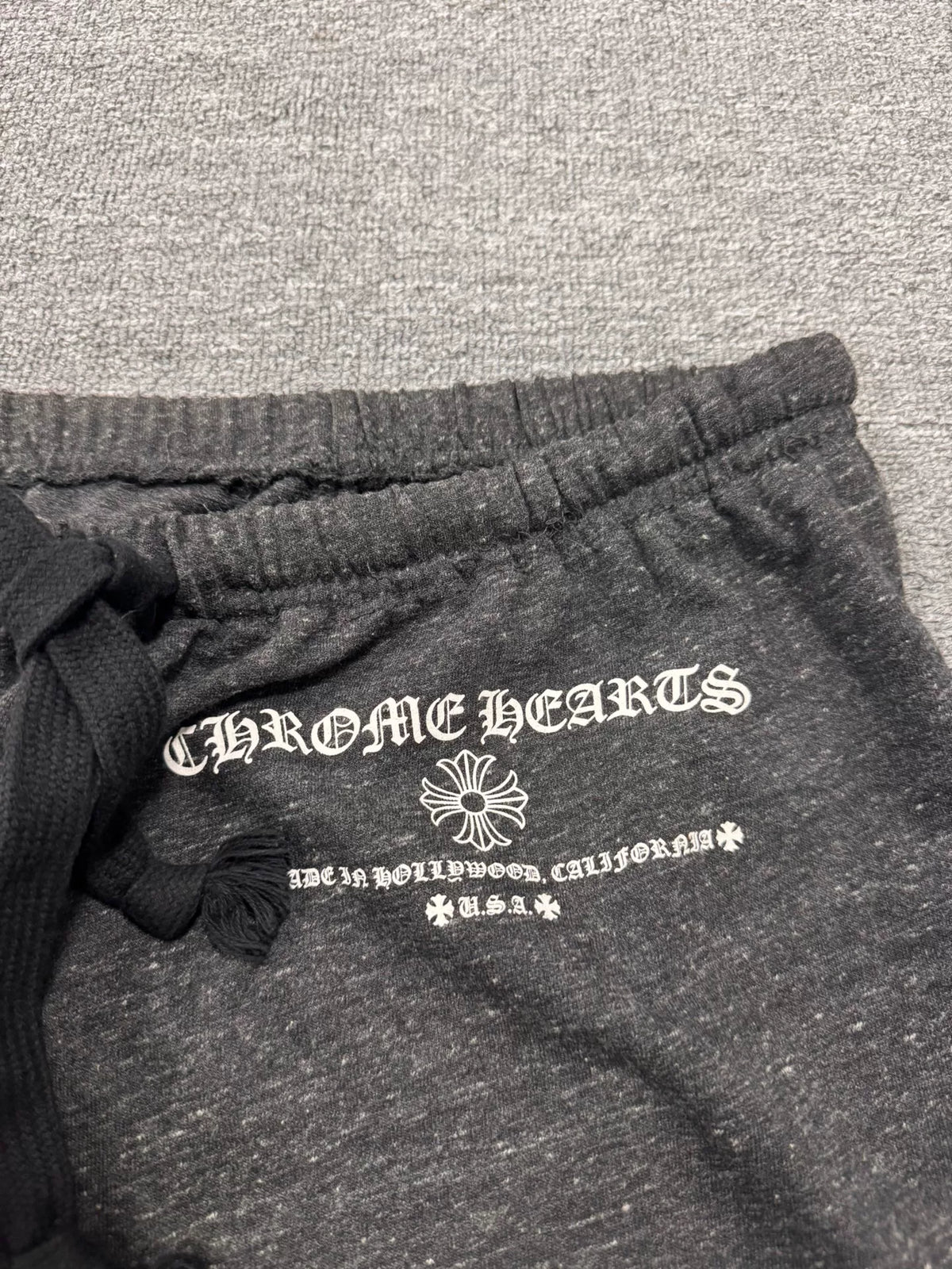 Chrome Hearts Heather Grey Cuffed Pants