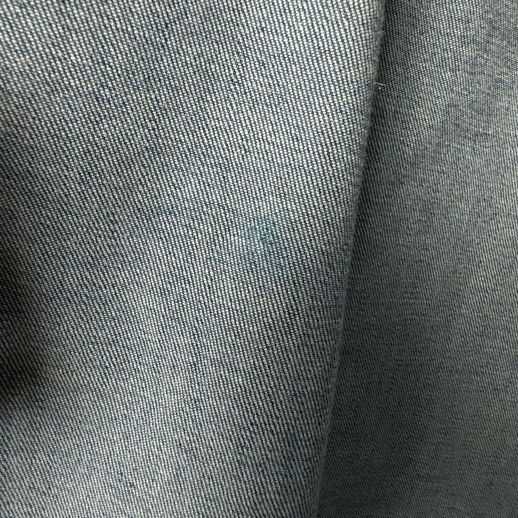 Dior Logo Leather Patch Collared Denim Jacket