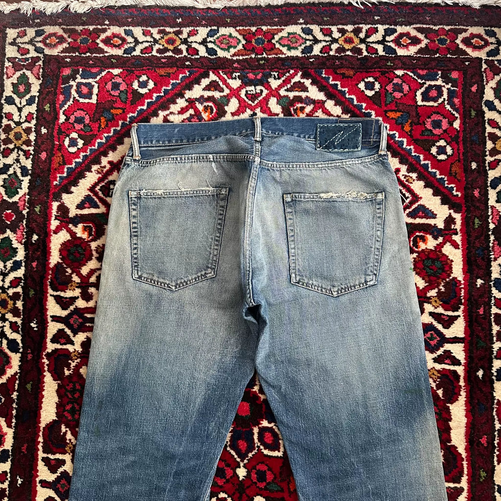 Visvim 19SS SS Ict Dry5 Distressed Jeans