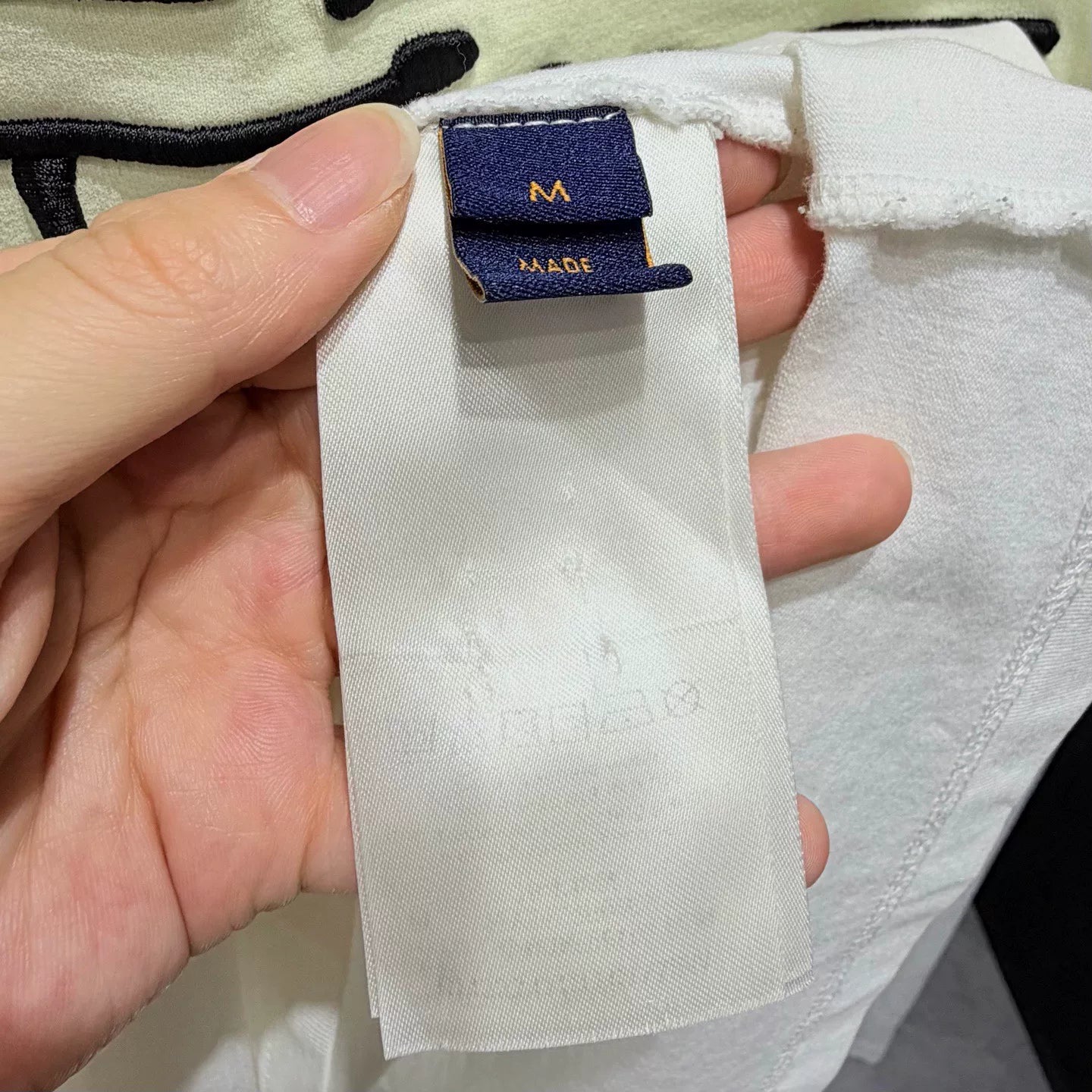 Louis Vuitton Embroidered Logo Cotton White Short Sleeve T-Shirt
