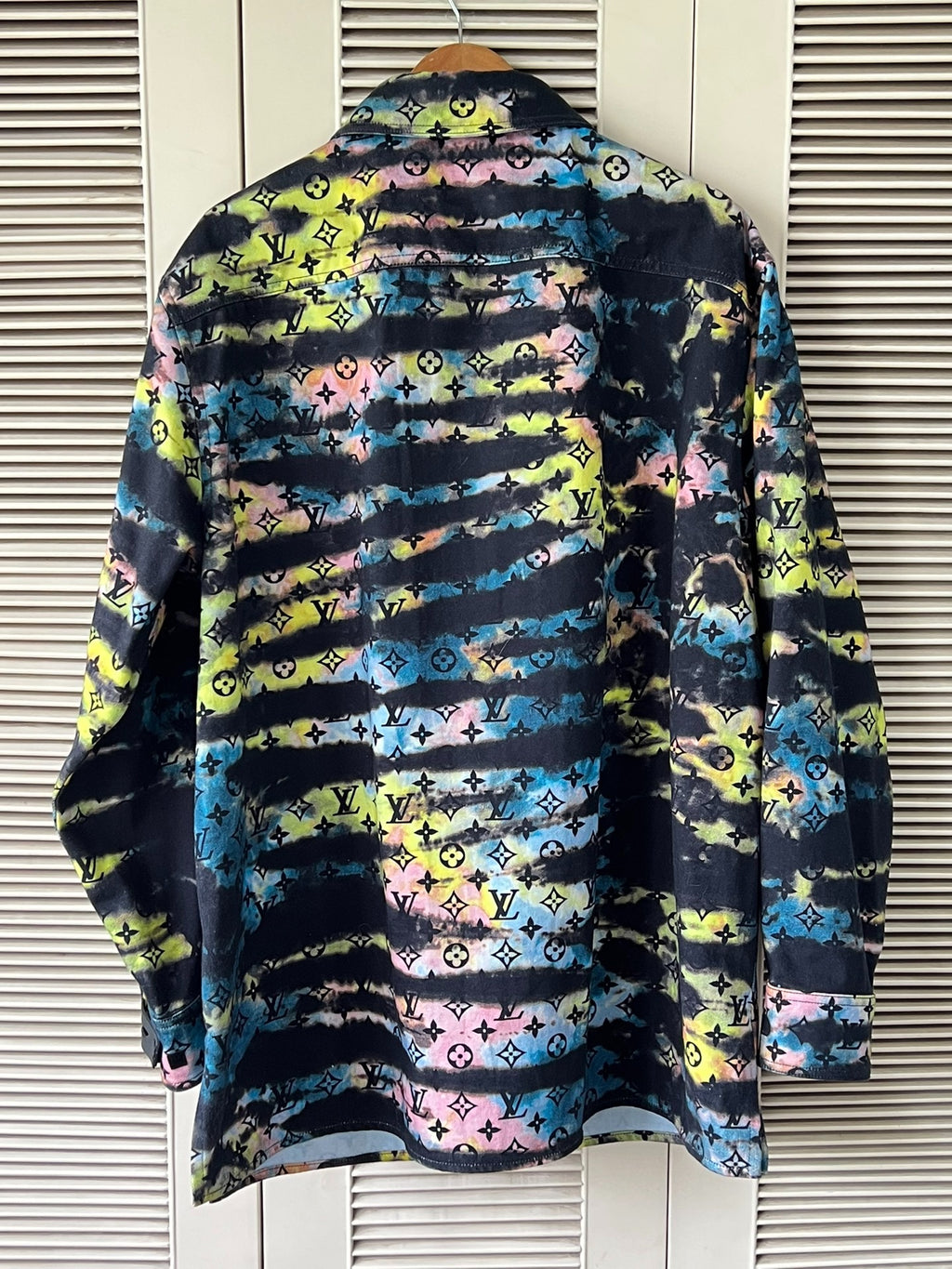 Louis Vuitton Iridescent Laser Monogram Denim Shirt