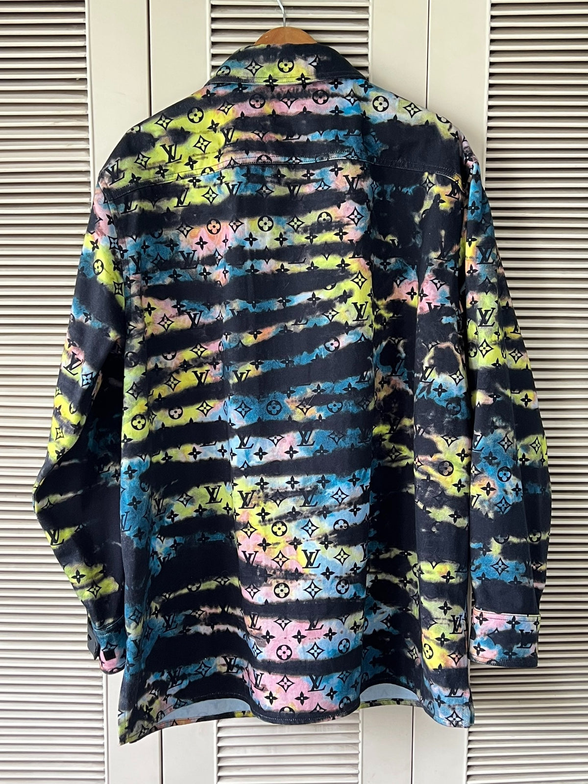 Louis Vuitton Iridescent Laser Monogram Denim Shirt