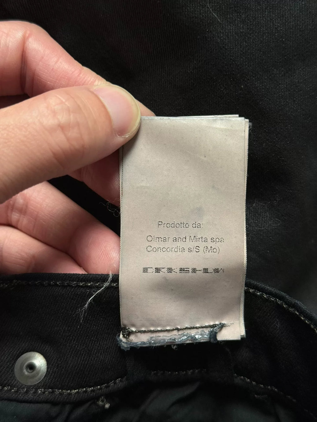 Rick Owens Black Wax Pants