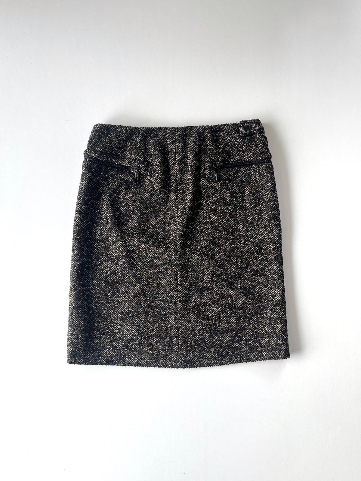 Dirk Bikkembergs Zip-Up Knit Skirt