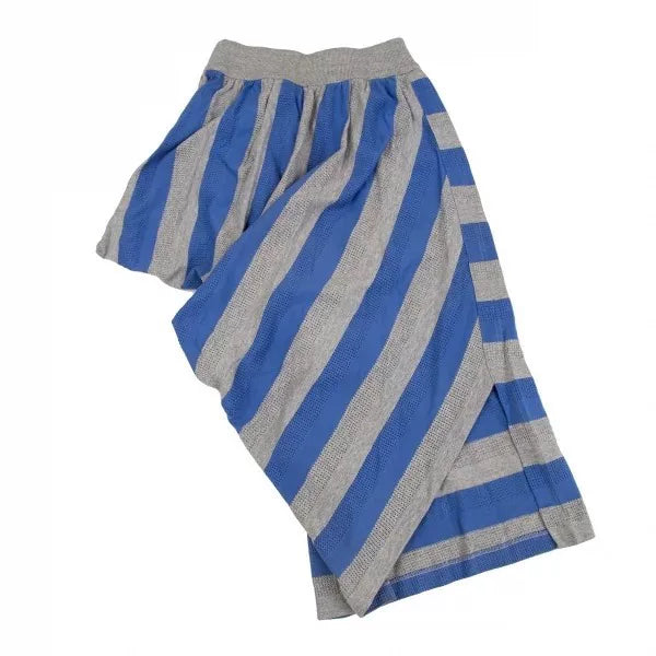 Issey Miyake Vintage Grey Striped Knit Skirt