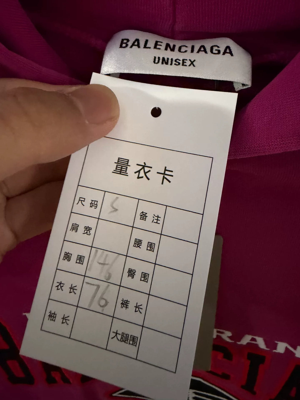 Balenciaga Bat Magenta Hooded Sweater