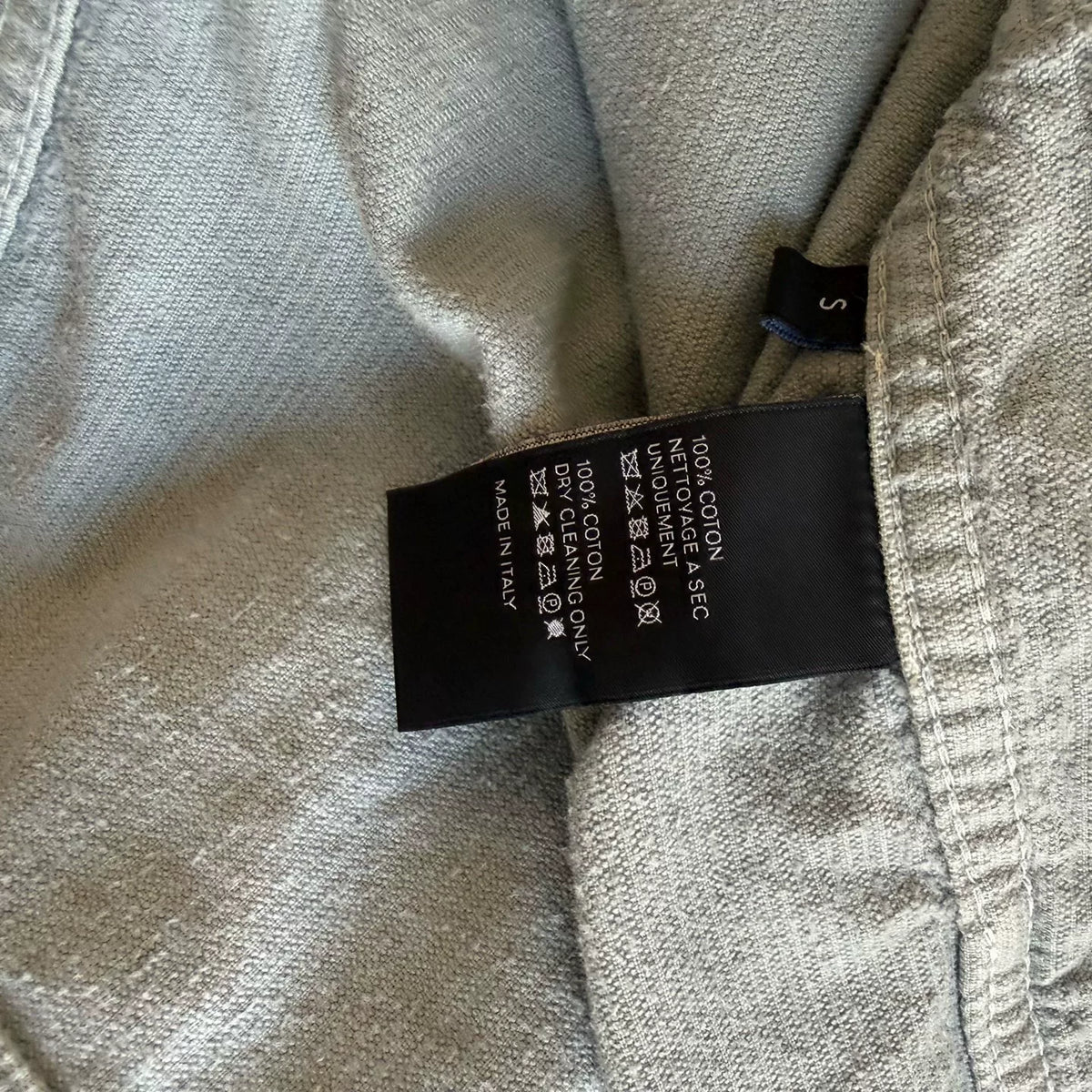 Celine Gold Button Arc de Triomphe Corduroy Jacket Shirt