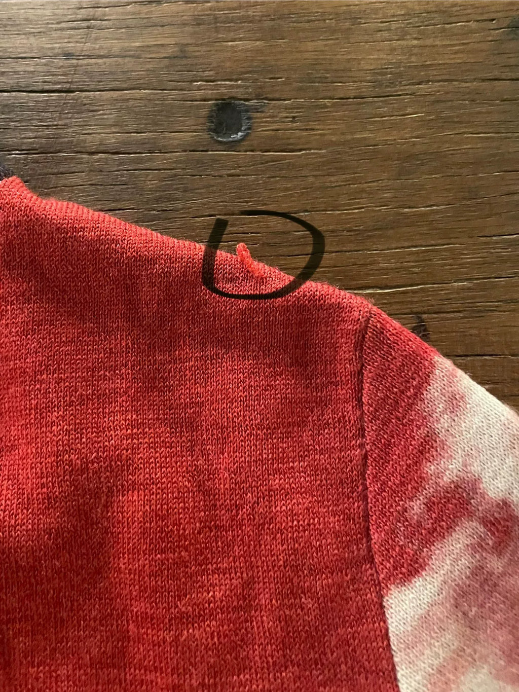 Undercover SS18 Red Sky Cloud Star Reversible Wool Polyester Knit Cardigan
