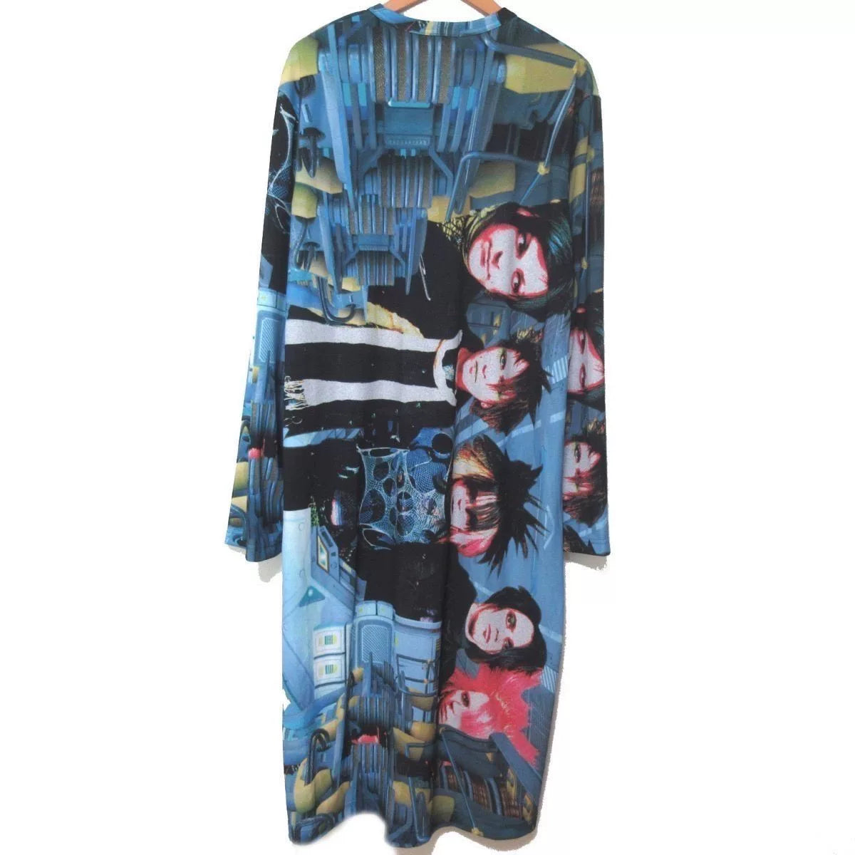 Comme des Garçons visual kei band print deconstructed top